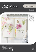 SIZZIX SIZZIX WILLOW WOLFE COSMOS AND BUTTERFLIES CLEAR STAMP SET