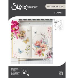 SIZZIX SIZZIX WILLOW WOLFE MAGNOLIA CLEAR STAMP SET