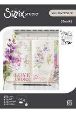 SIZZIX SIZZIX WILLOW WOLFE LOVE LETTERS CLEAR STAMP SET