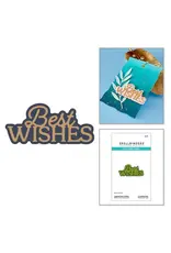 SPELLBINDERS SPELLBINDERS ESSENTIALLY YOURS SENTIMENTS LAYERED BEST WISHES DIE SET
