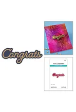 SPELLBINDERS SPELLBINDERS ESSENTIALLY YOURS SENTIMENTS LAYERED CONGRATS DIE SET