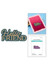 SPELLBINDERS SPELLBINDERS ESSENTIALLY YOURS SENTIMENTS LAYERED HELLO FRIEND DIE SET