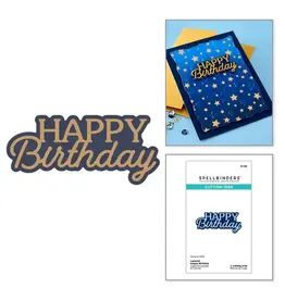 SPELLBINDERS SPELLBINDERS ESSENTIALLY YOURS SENTIMENTS LAYERED HAPPY BIRTHDAY DIE SET