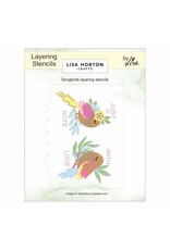 LISA HORTON CRAFTS LISA HORTON CRAFTS SONGBIRDS LAYERING STENCILS & DIE