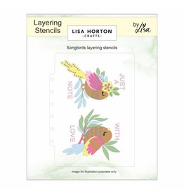 LISA HORTON CRAFTS LISA HORTON CRAFTS SONGBIRDS LAYERING STENCILS & DIE