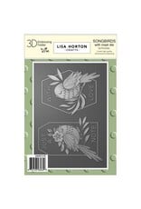 LISA HORTON CRAFTS LISA HORTON CRAFTS SONGBIRDS 3D EMBOSSING FOLDER & DIE SET