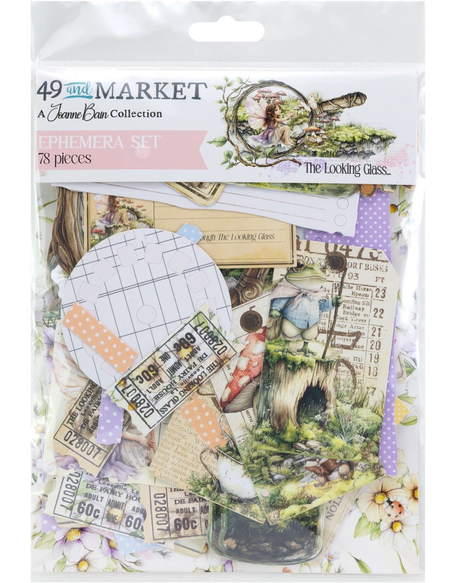 49 AND MARKET 49 AND MARKET THE LOOKING GLASS EPHEMERA 78 PIECES