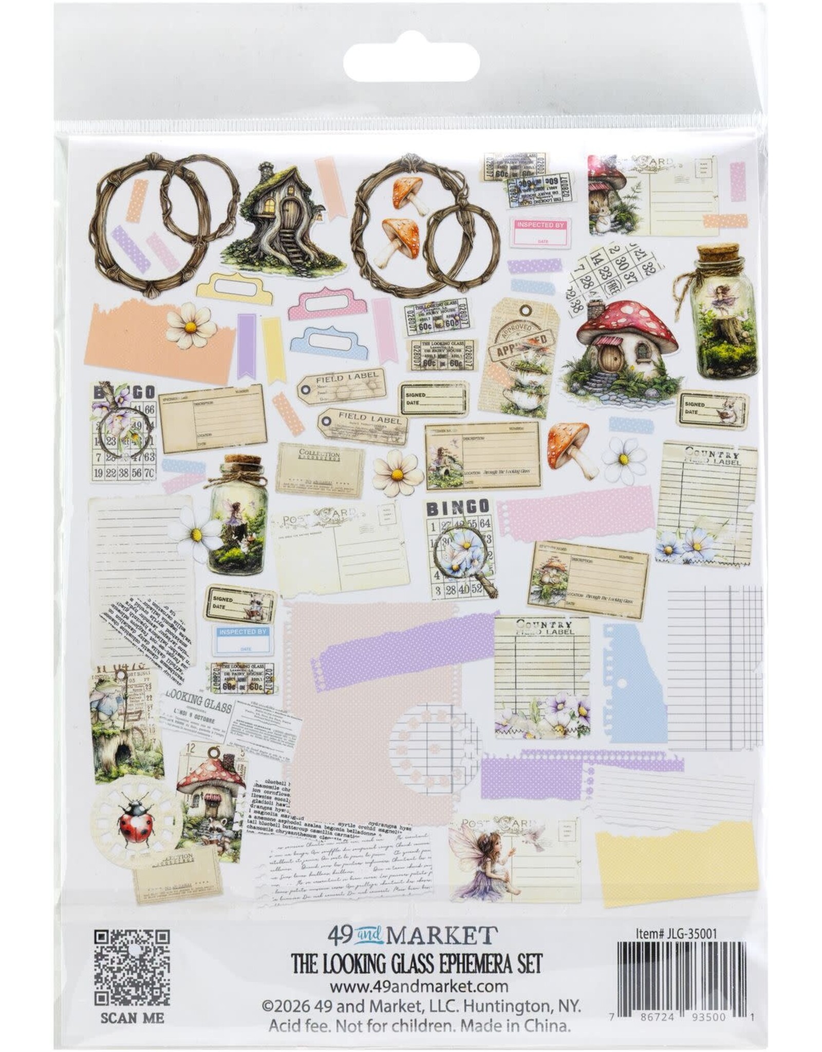 49 AND MARKET 49 AND MARKET THE LOOKING GLASS EPHEMERA 78 PIECES