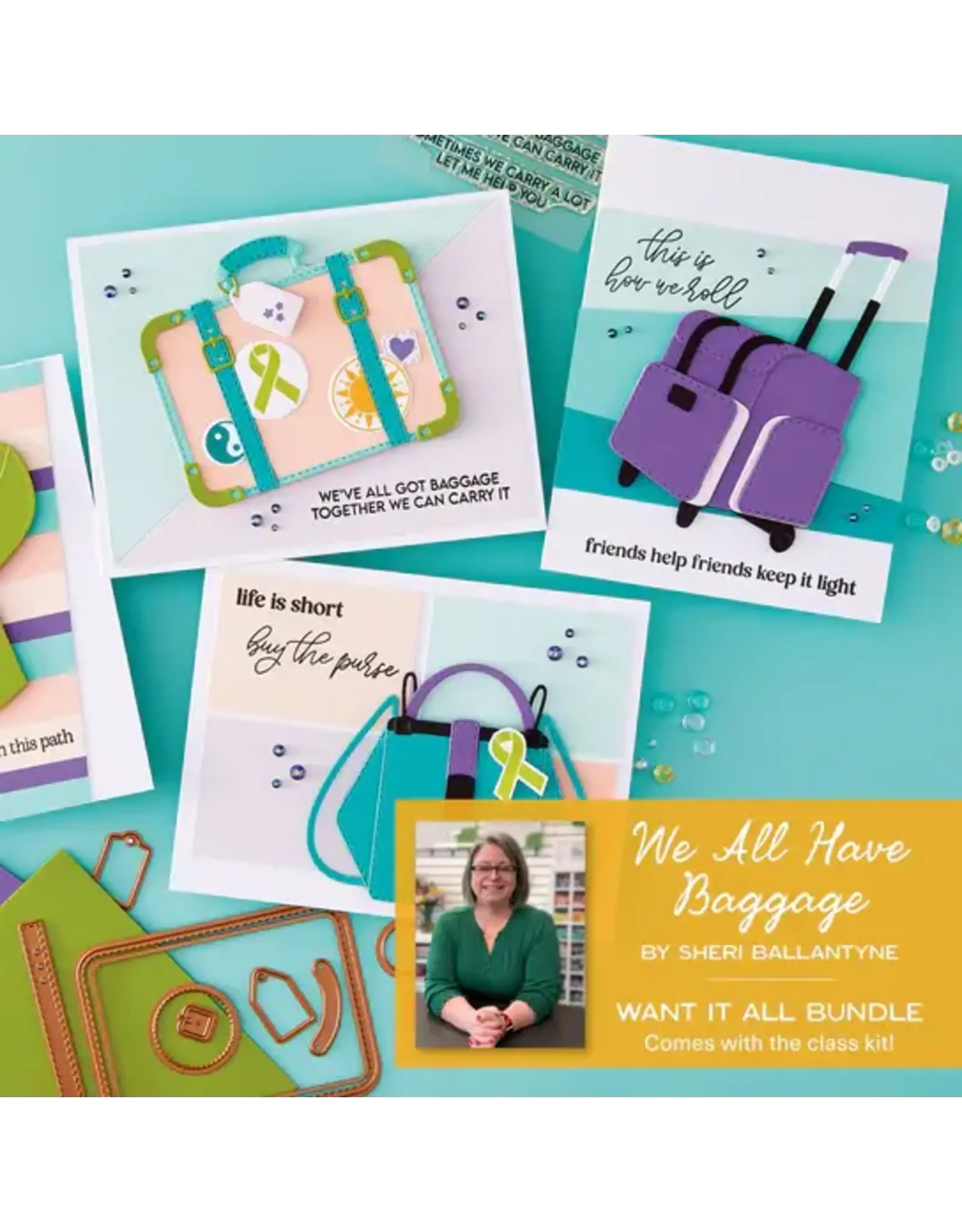 SPELLBINDERS SPELLBINDERS WE ALL HAVE BAGGAGE COLLECTION I WANT IT ALL BUNDLE + CLASS KIT