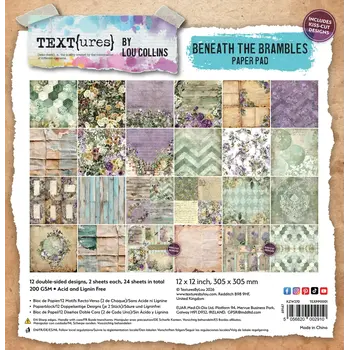 ARDEN CREATIVE STUDIO ARDEN CREATIVE STUDIO BENEATH THE BRAMBLES 12x12 PAPER PAD 24 SHEETS