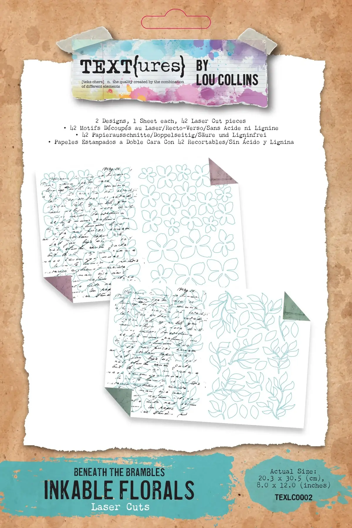ARDEN CREATIVE STUDIO ARDEN CREATIVE STUDIO BENEATH THE BRAMBLES 8x12 LASER CUTS FLORALS