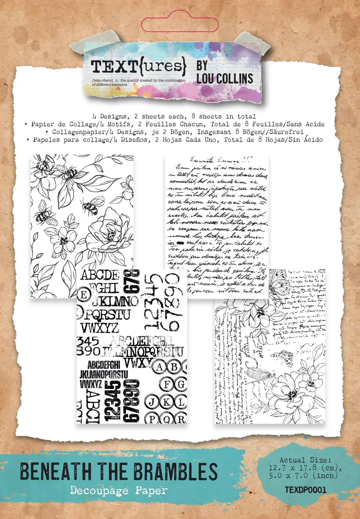 ARDEN CREATIVE STUDIO ARDEN CREATIVE STUDIO BENEATH THE BRAMBLES DECOUPAGE PAPER