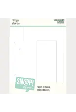 SIMPLE STORIES SIMPLE STORIES SN@P! 4x6/6x8 FLIP PAGE BINDER INSERTS
