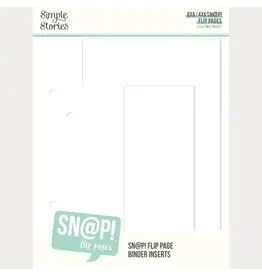 SIMPLE STORIES SIMPLE STORIES SN@P! 4x6/6x8 FLIP PAGE BINDER INSERTS