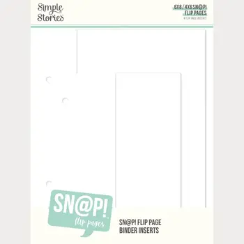 SIMPLE STORIES SIMPLE STORIES SN@P! 4x6/6x8 FLIP PAGE BINDER INSERTS