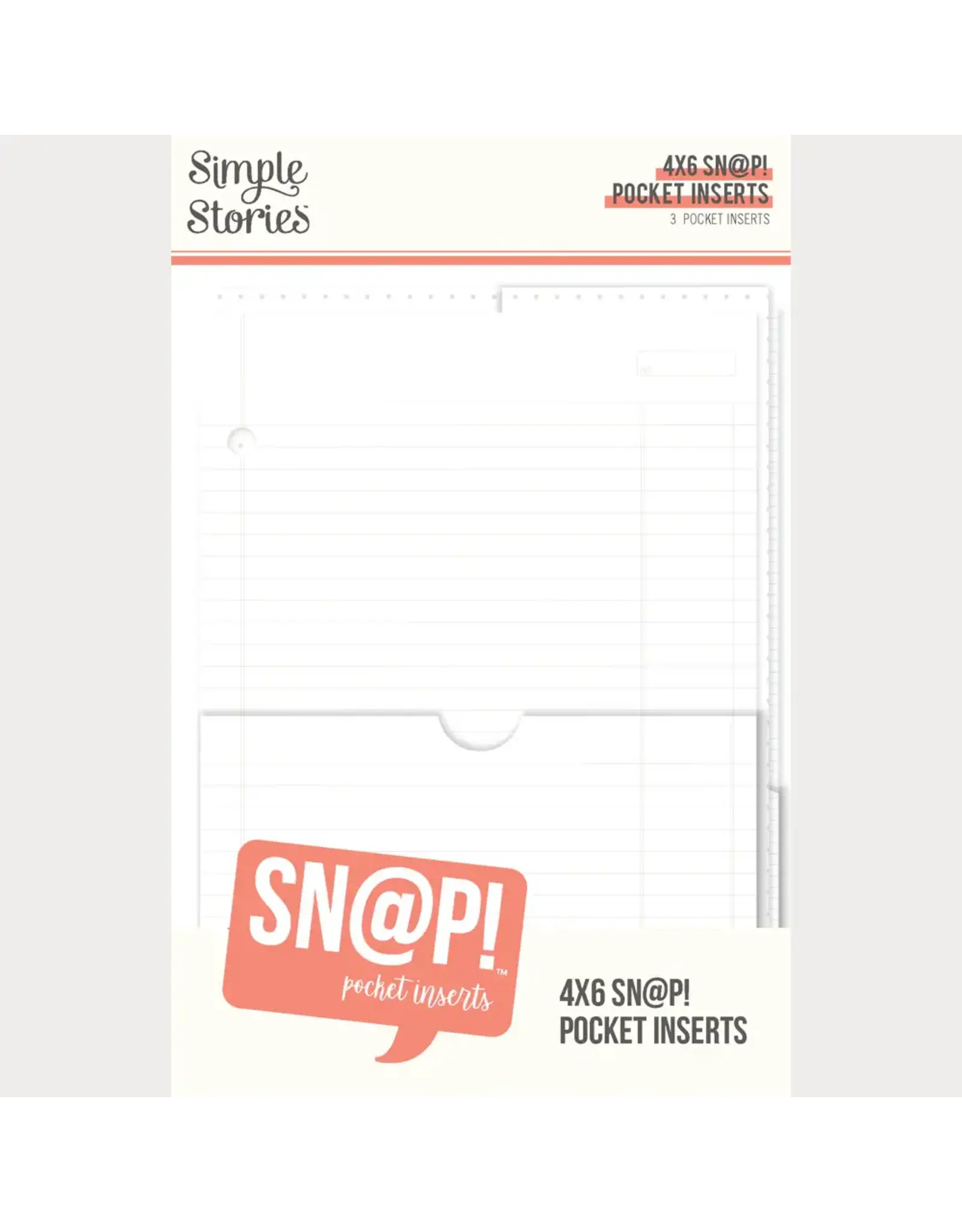 SIMPLE STORIES SIMPLE STORIES SN@P! 4x6 POCKET BINDER INSERTS