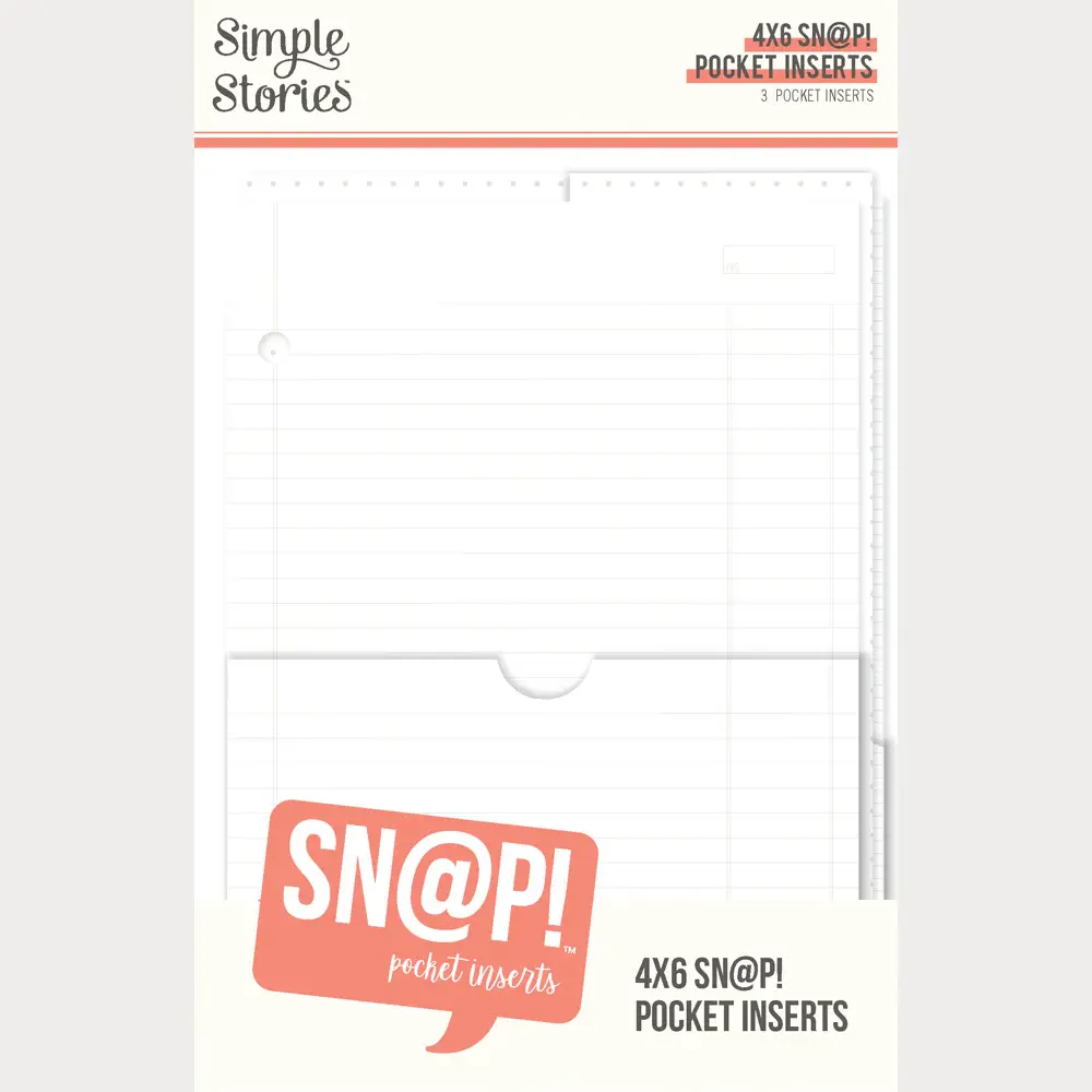 SIMPLE STORIES SIMPLE STORIES SN@P! 4x6 POCKET BINDER INSERTS