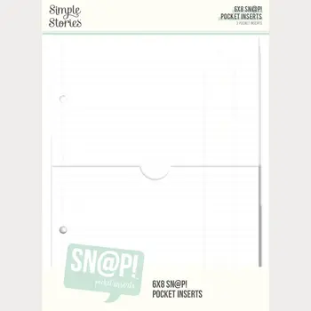 SIMPLE STORIES SIMPLE STORIES SN@P! 6x8 POCKET BINDER INSERTS