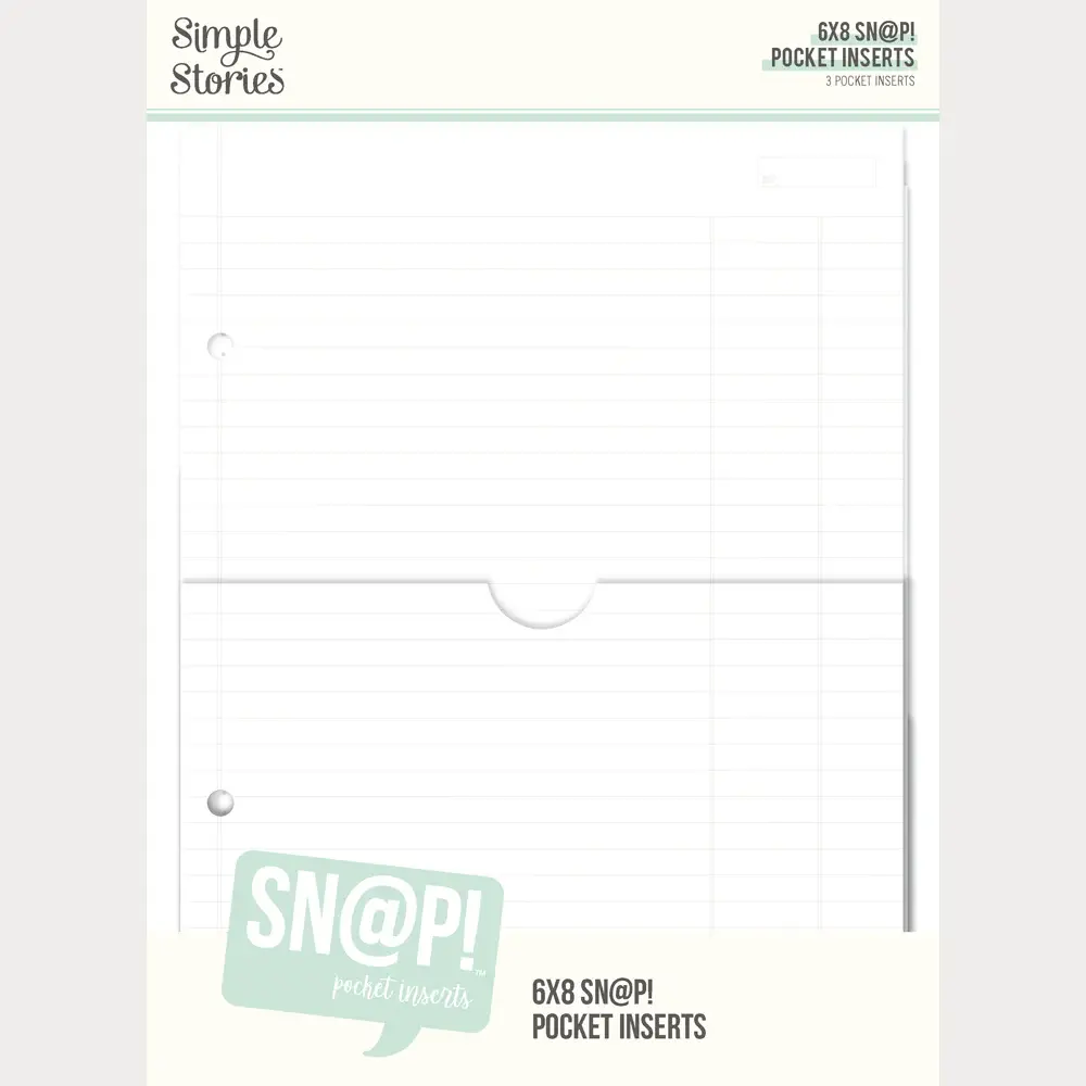SIMPLE STORIES SIMPLE STORIES SN@P! 6x8 POCKET BINDER INSERTS