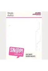SIMPLE STORIES SIMPLE STORIES SN@P! 4x6 DIVIDER BINDER INSERTS