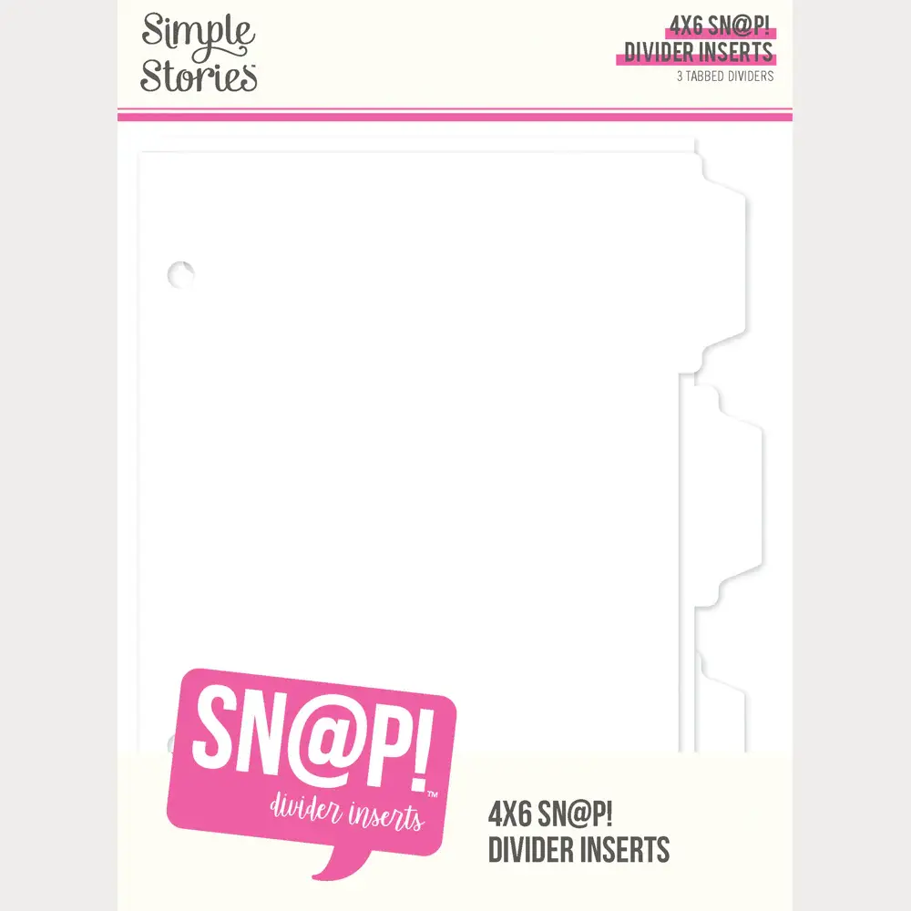 SIMPLE STORIES SIMPLE STORIES SN@P! 4x6 DIVIDER BINDER INSERTS