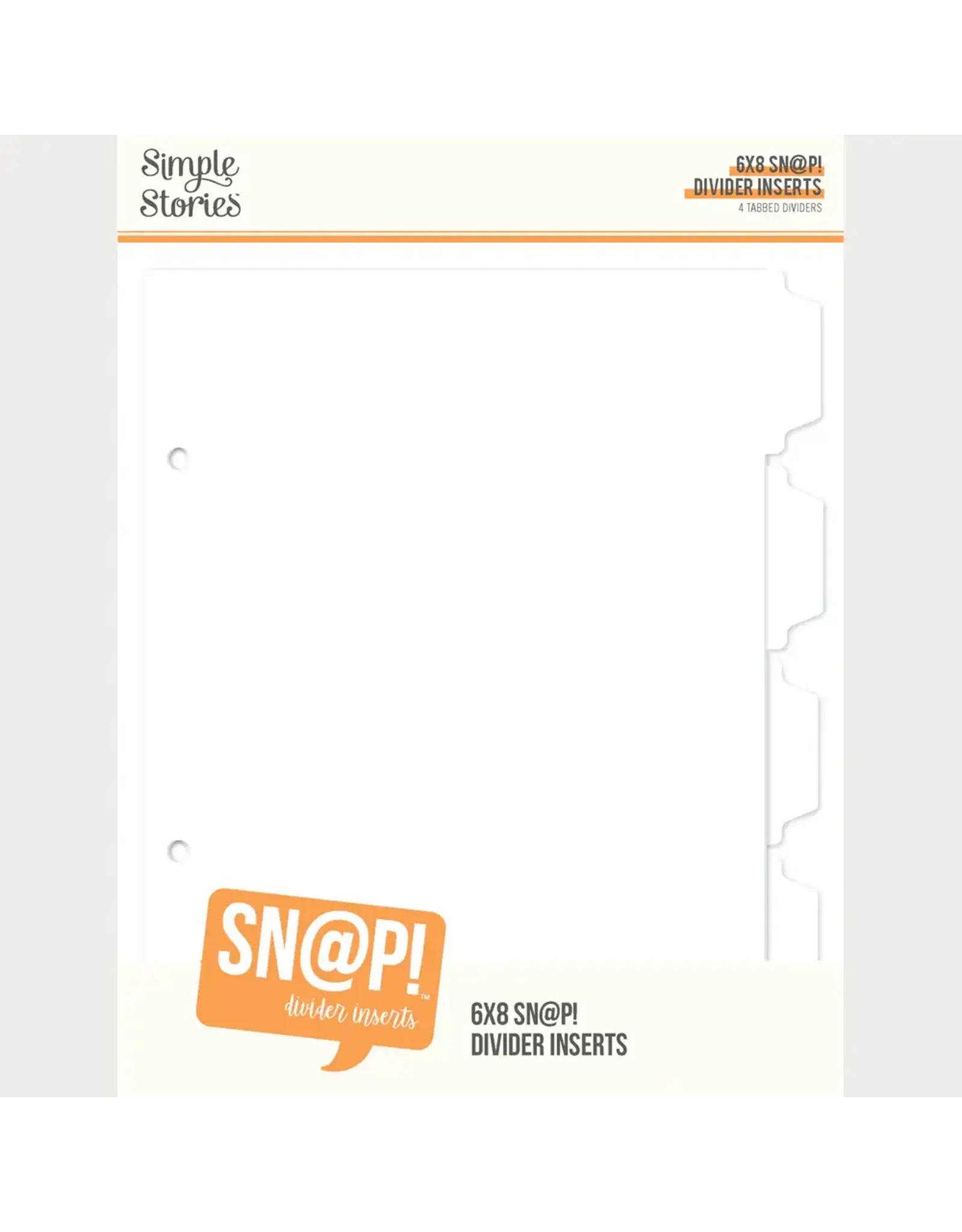 SIMPLE STORIES SIMPLE STORIES SN@P! 6x8 DIVIDER BINDER INSERTS