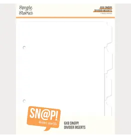 SIMPLE STORIES SIMPLE STORIES SN@P! 6x8 DIVIDER BINDER INSERTS