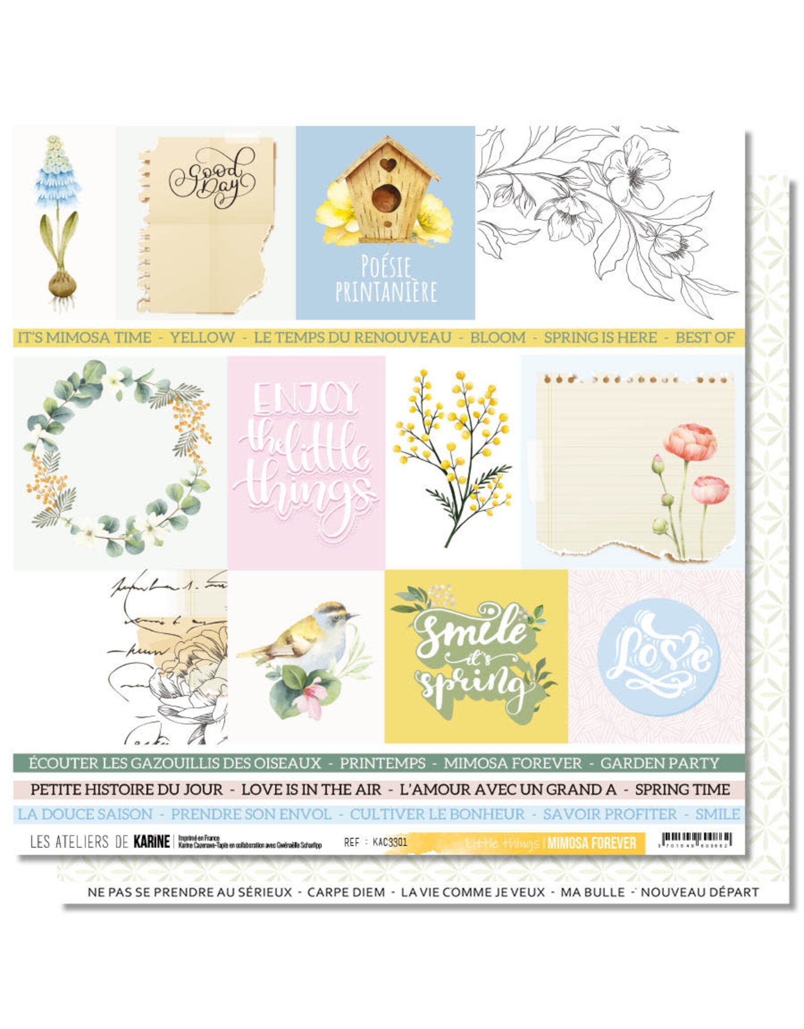 LES ATELIERS DE KARINE LES ATELIERS DE KARINE MIMOSA FOREVER 12x12 COLLECTION PACK
