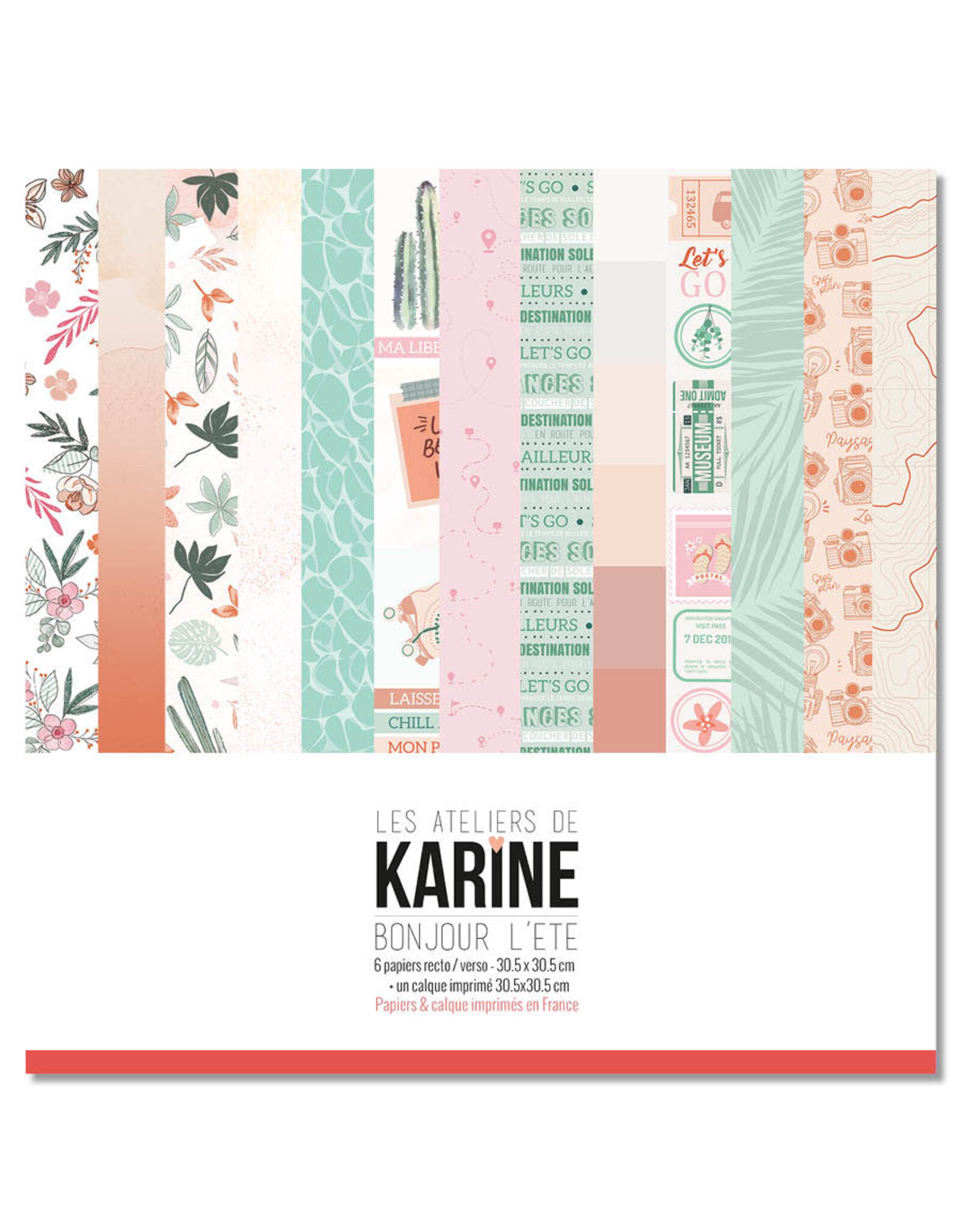 LES ATELIERS DE KARINE LES ATELIERS DE KARINE BONJOUR L'ETE 12x12 COLLECTION PACK
