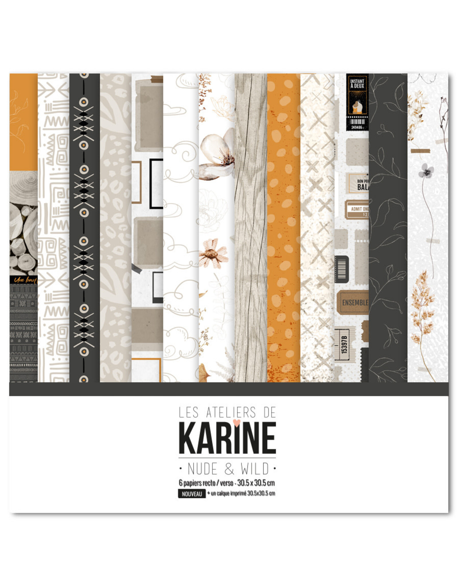 LES ATELIERS DE KARINE LES ATELIERS DE KARINE NUDE & WILD 12x12 COLLECTION PACK