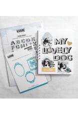 LES ATELIERS DE KARINE LES ATELIERS DE KARINE SUR LE FIL ALPHABET FANTAISIE CLEAR STAMP SET