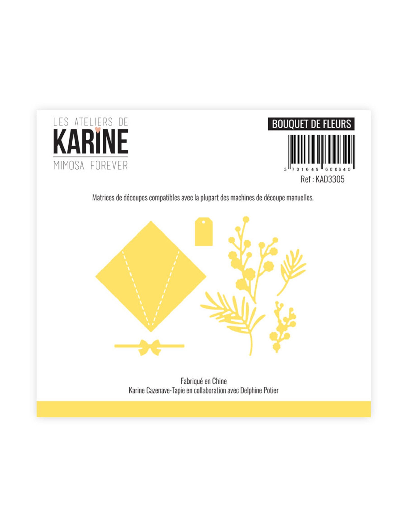 LES ATELIERS DE KARINE LES ATELIERS DE KARINE MIMOSA FOREVER BOUQUET DE FLEURS DIE SET