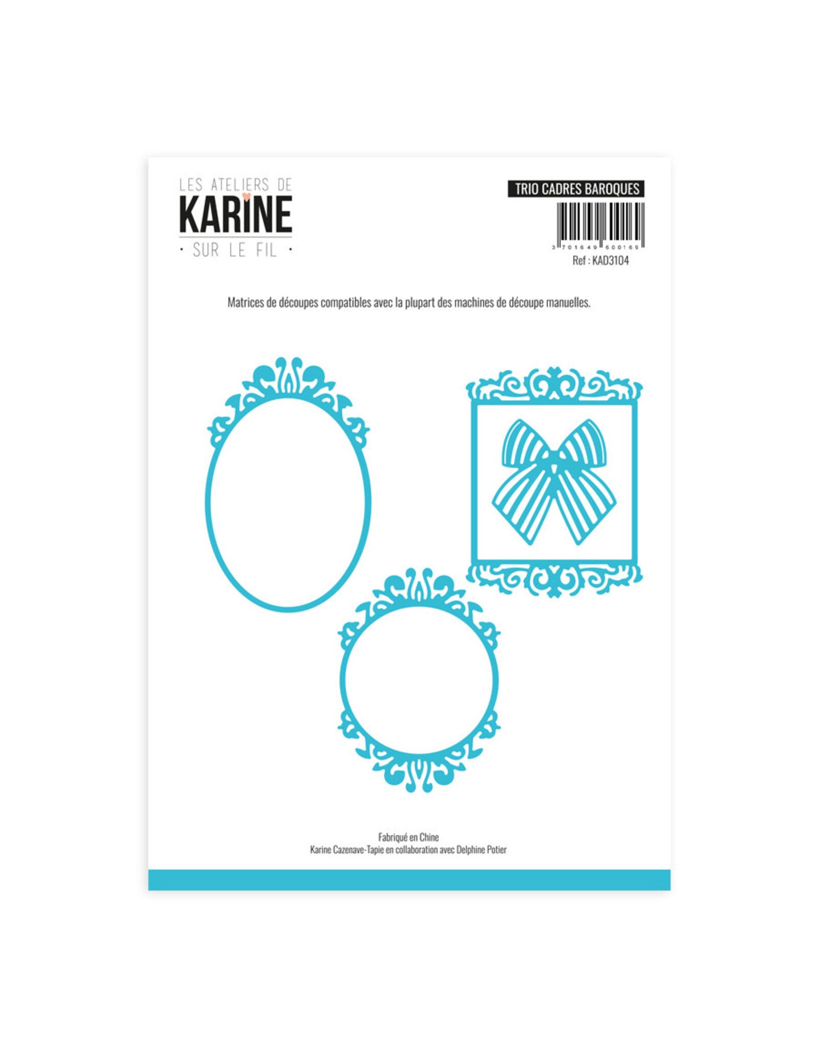 LES ATELIERS DE KARINE LES ATELIERS DE KARINE SUR LE FIL TRIO CADRES BAROQUES DIE SET