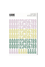 LES ATELIERS DE KARINE LES ATELIERS DE KARINE MIMOSA FOREVER COULEURS ASSORTIES 3D ALPHABET STICKERS