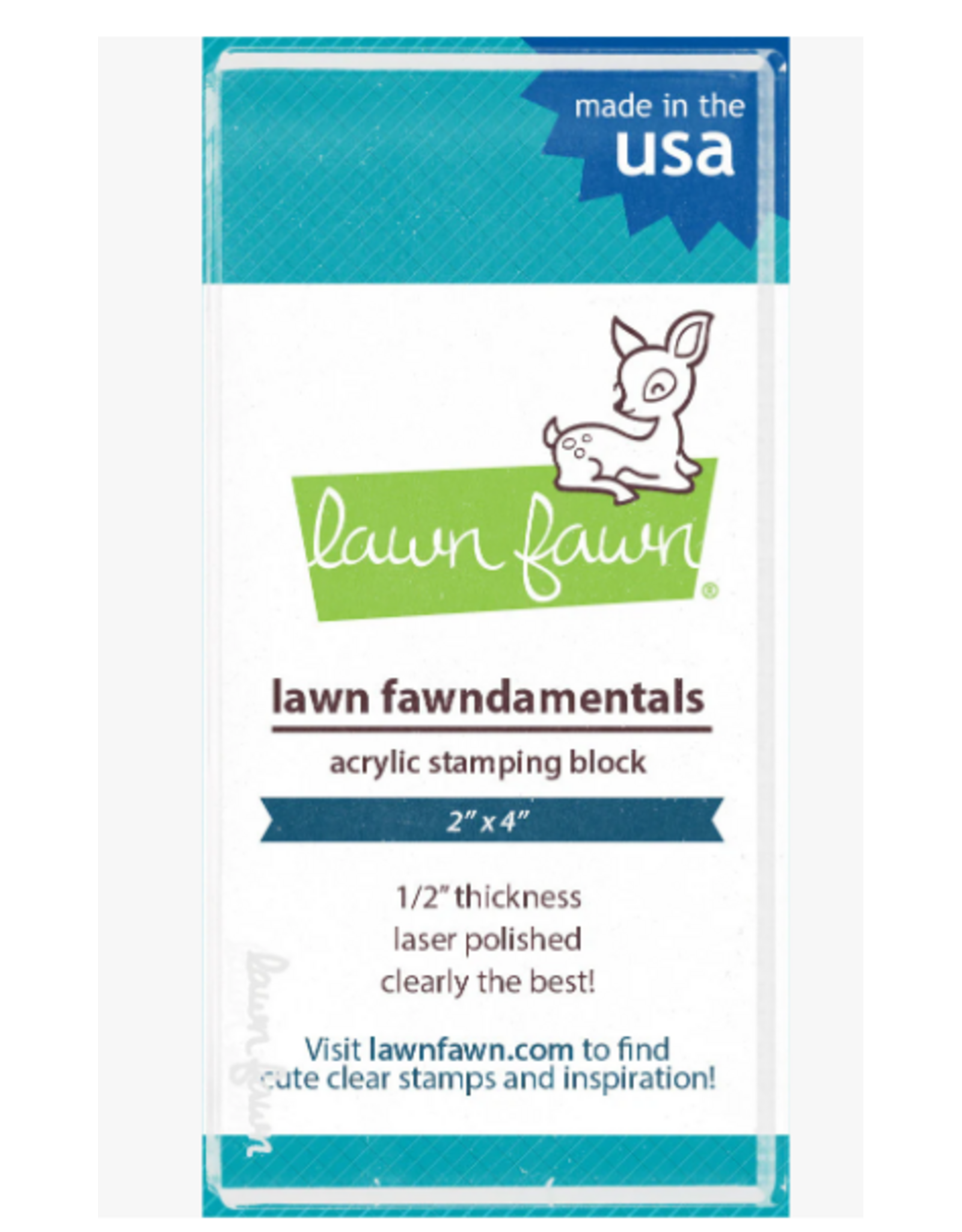 LAWN FAWN LAWN FAWN 2X4 ACRYLIC BLOCK