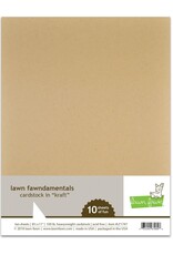 LAWN FAWN LAWN FAWN FAWNDAMENTALS KRAFT CARDSTOCK 10 SHEETS