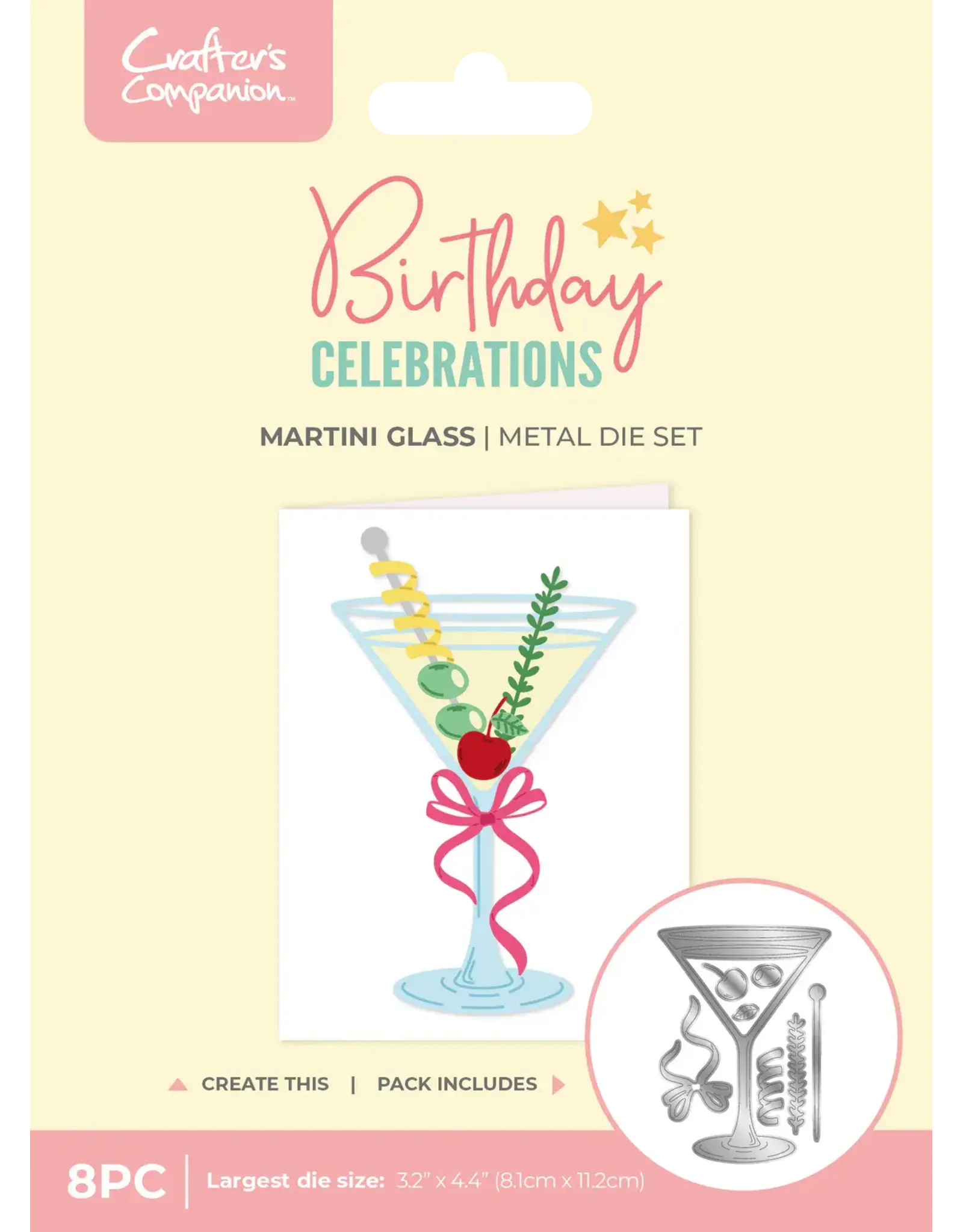 CRAFTERS COMPANION CRAFTER'S COMPANION MARTINI GLASS METAL DIE SET