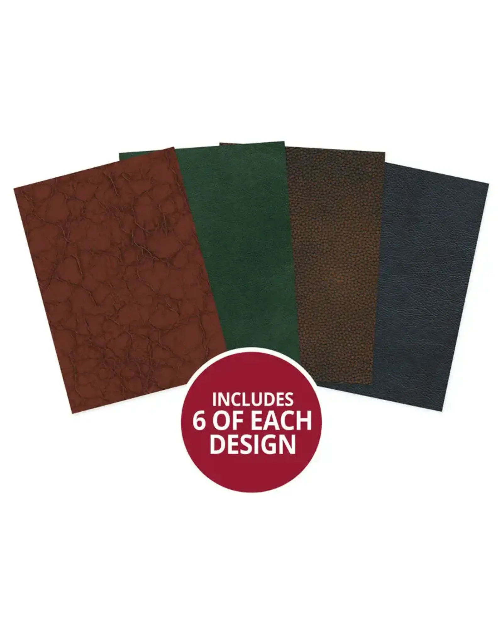HUNKYDORY CRAFTS LTD. HUNKYDORY ESSENTIALS LEATHER LIBRARY ESSENTIAL PAPER PACKS 24 SHEETS