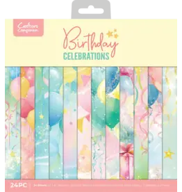 CRAFTERS COMPANION CRAFTER'S COMPANION BIRTHDAY CELEBRATIONS 8x8 PAPER PAD