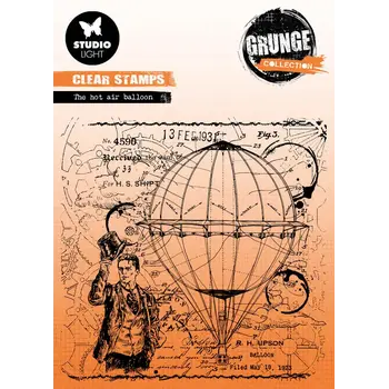 STUDIOLIGHT STUDIOLIGHT GRUNGE COLLECTION THE HOT AIR BALLOON CLEAR STAMP