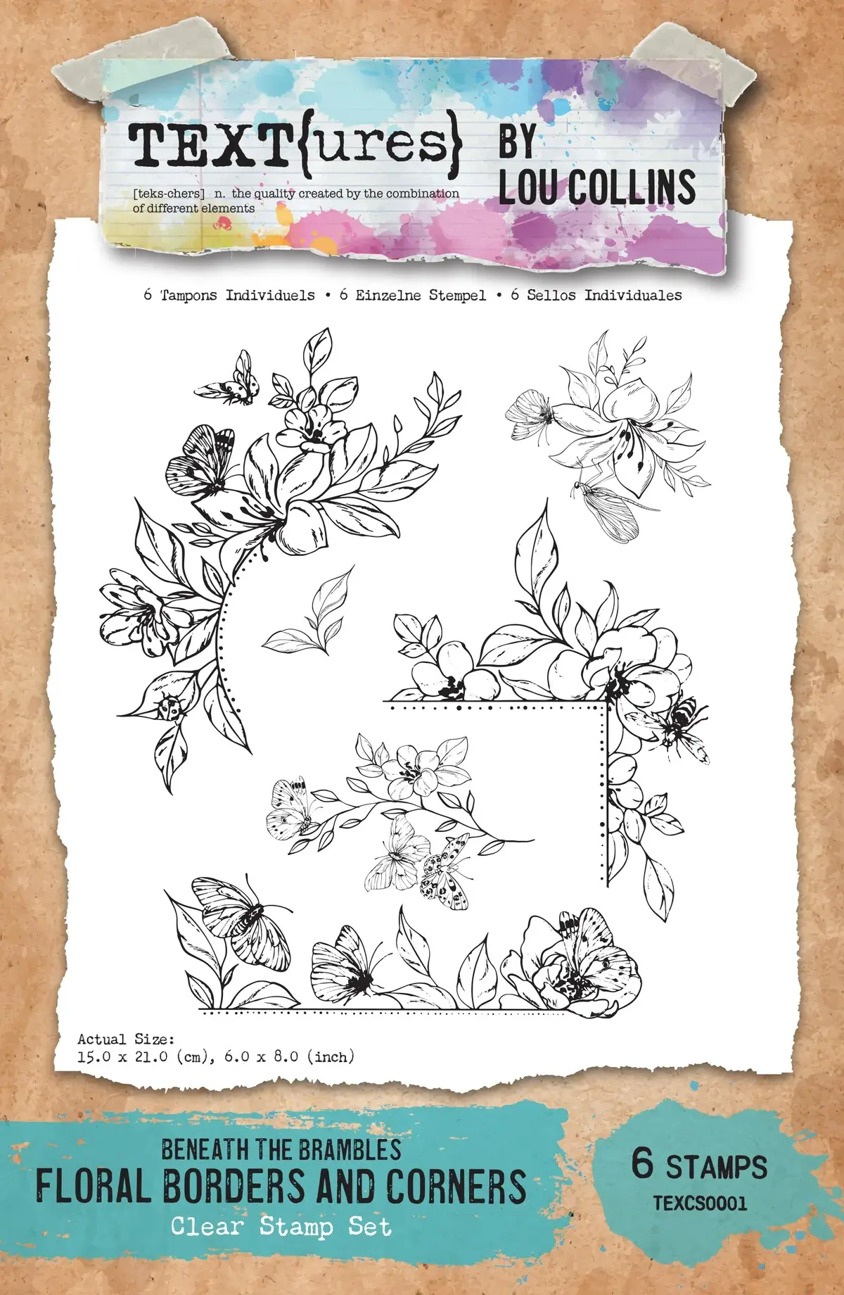 ARDEN CREATIVE STUDIO ARDEN CREATIVE STUDIO BENEATH THE BRAMBLES 6x8 CLEAR STAMP SET