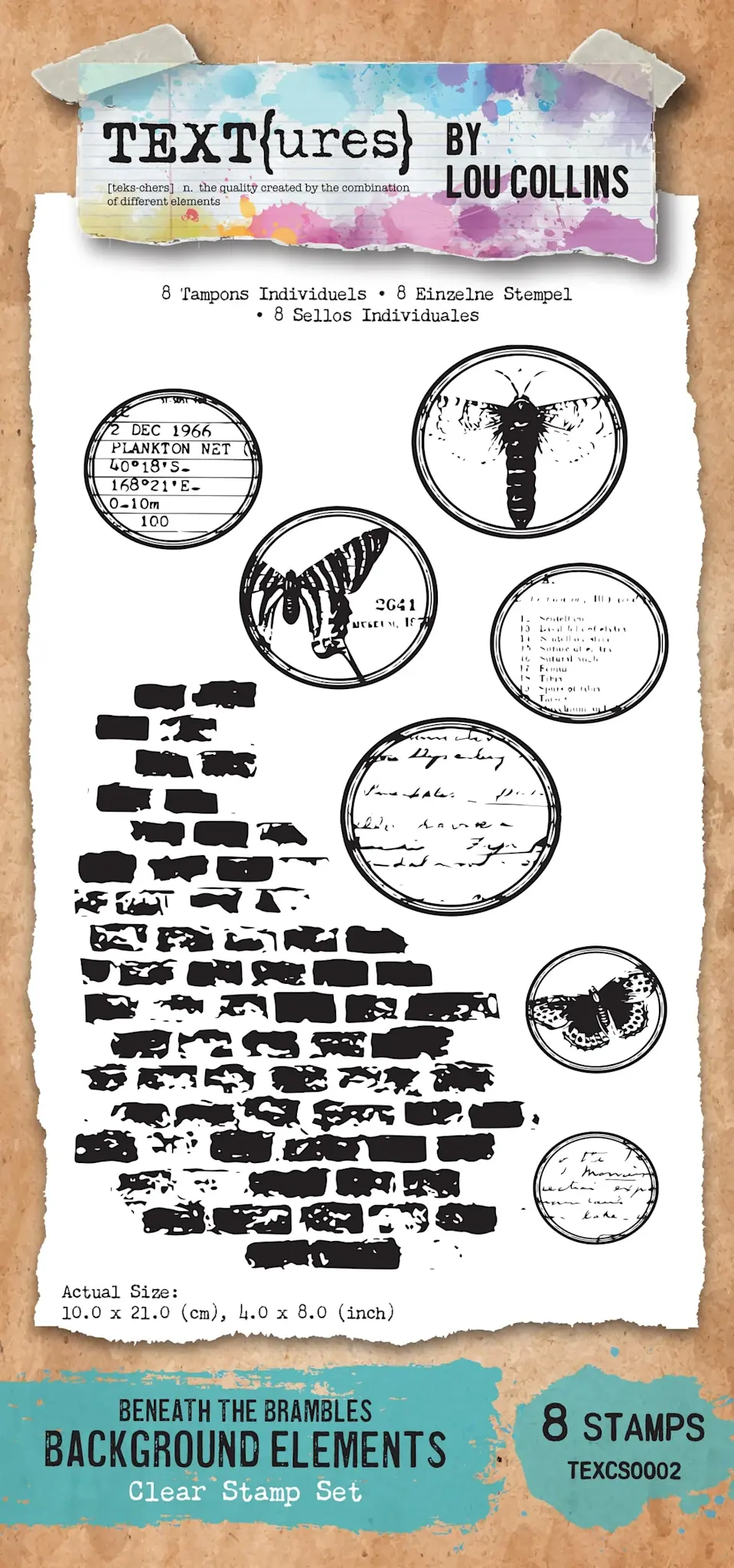 ARDEN CREATIVE STUDIO ARDEN CREATIVE STUDIO BENEATH THE BRAMBLES 4x8 CLEAR STAMP SET