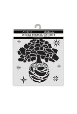 STAMPERIA STAMPERIA A NEW BEGINNING THE WORLD TREE 12x12cm STENCIL