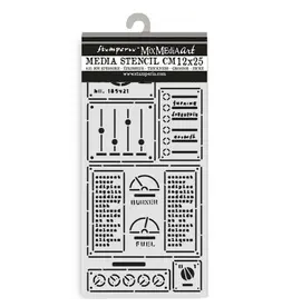 STAMPERIA STAMPERIA A NEW BEGINNING CONTROL PANEL 12x25cm STENCIL