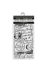 STAMPERIA STAMPERIA A NEW BEGINNING NOTES 12x25cm STENCIL