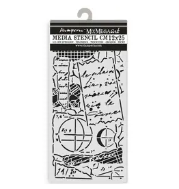 STAMPERIA STAMPERIA A NEW BEGINNING NOTES 12x25cm STENCIL