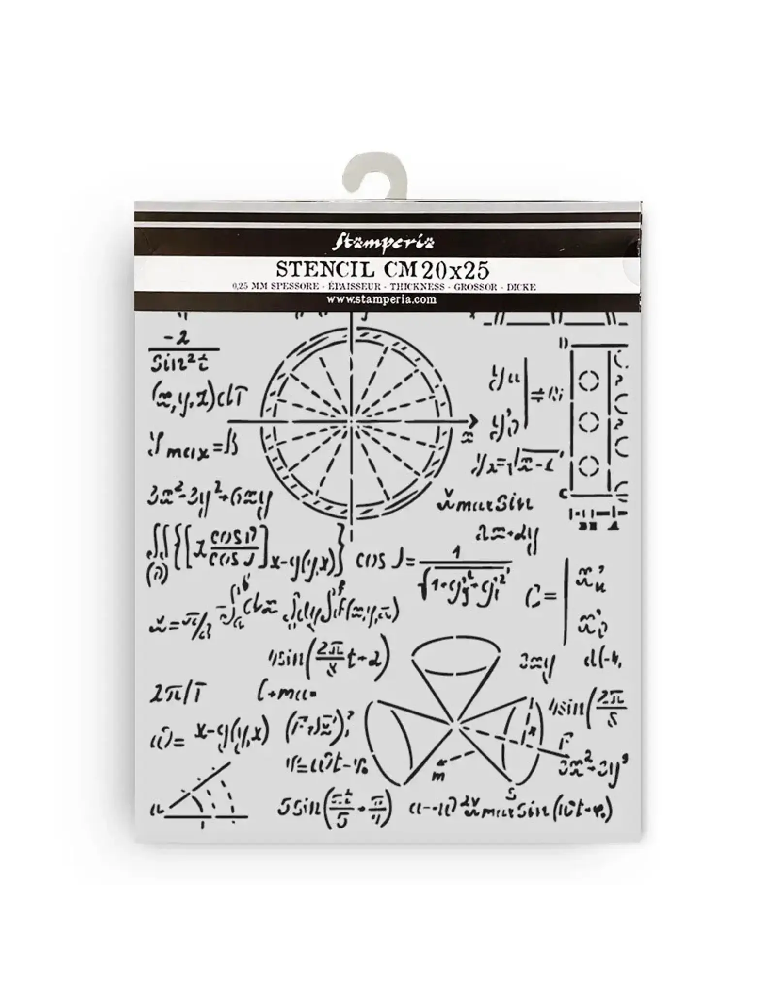 STAMPERIA STAMPERIA A NEW BEGINNING FORMULAS 20x25cm STENCIL