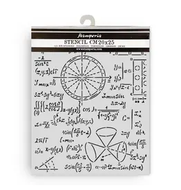 STAMPERIA STAMPERIA A NEW BEGINNING FORMULAS 20x25cm STENCIL