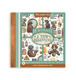 STAMPERIA STAMPERIA A NEW BEGINNING ASSORTED RUB-ONS 6/PK