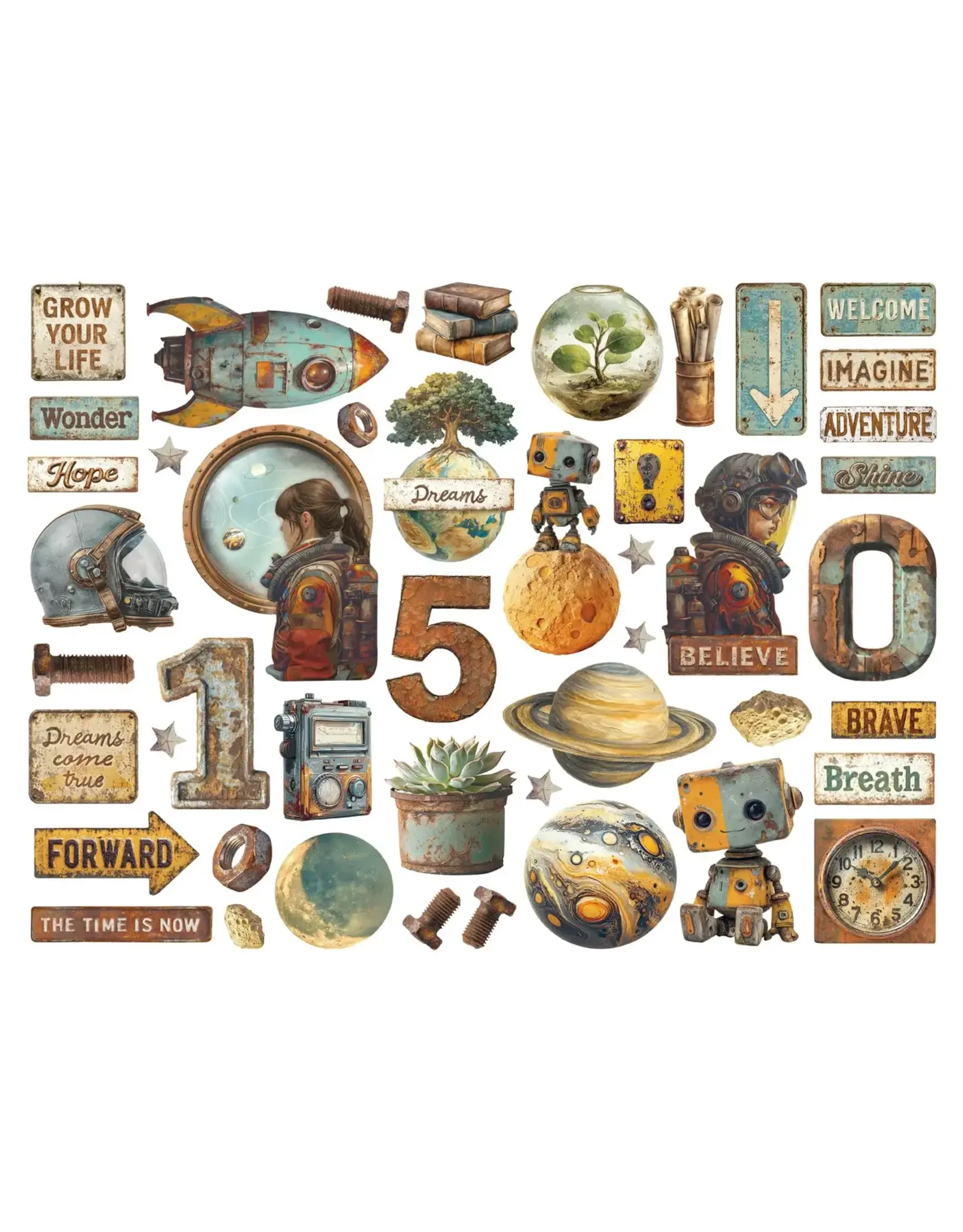 STAMPERIA STAMPERIA A NEW BEGINNING CHIPBOARD DIE CUTS